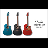 【NAMM 2018速報】フェンダー、ストラトヘッド採用の個性派アコギ「CALIFORNIA」シリーズを発表