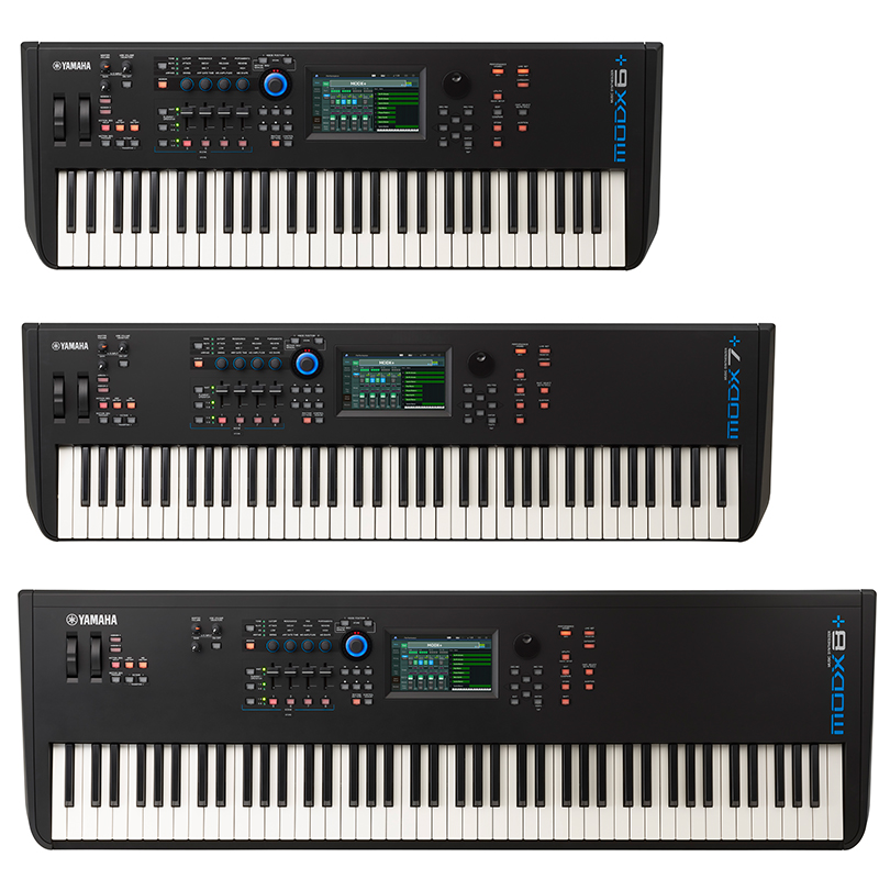 ヤマハ、「MODX+6」「MODX+7」「MODX+8」をリリース！（ライブ、配信、制作と様々な現場で活躍すること間違いなし）
