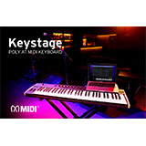 コルグ、「Keystage」をリリース！（新感覚ポリ・アフタータッチ・コントローラー）