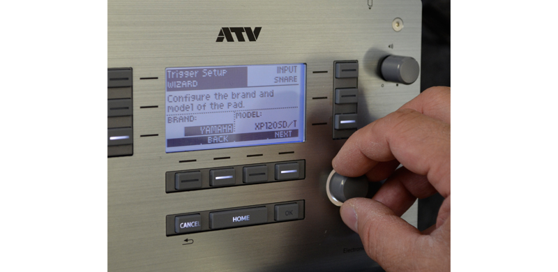 トリガーで鳴らす音色を選択