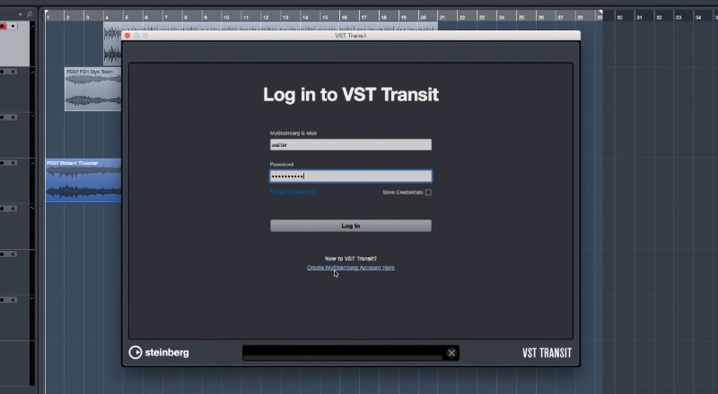 VST Transitのログイン画面