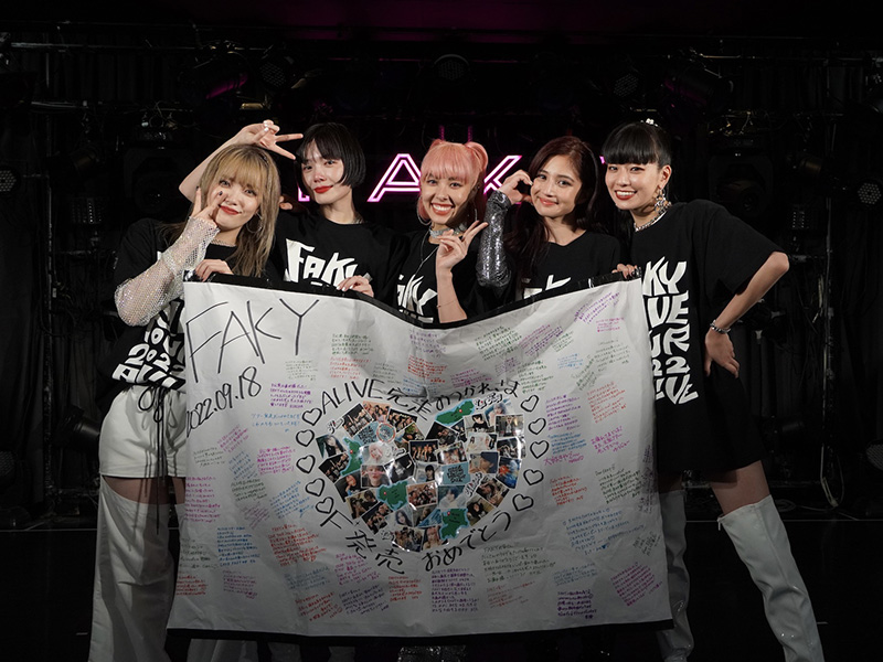 FAKY、9月18日（日）に吉祥寺CLUB SEATAにて5人体制初の全国ツアー「FAKY LIVE TOUR 2022 ALIVE」感動のファイナル！（ファンからのサプライズにメンバー号泣、そして10/22に重大発表も）