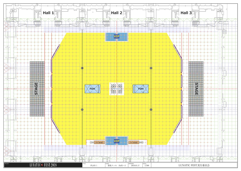LUNA SEA、主宰フェス「LUNATIC FEST. 2018」 会場図面を公開！