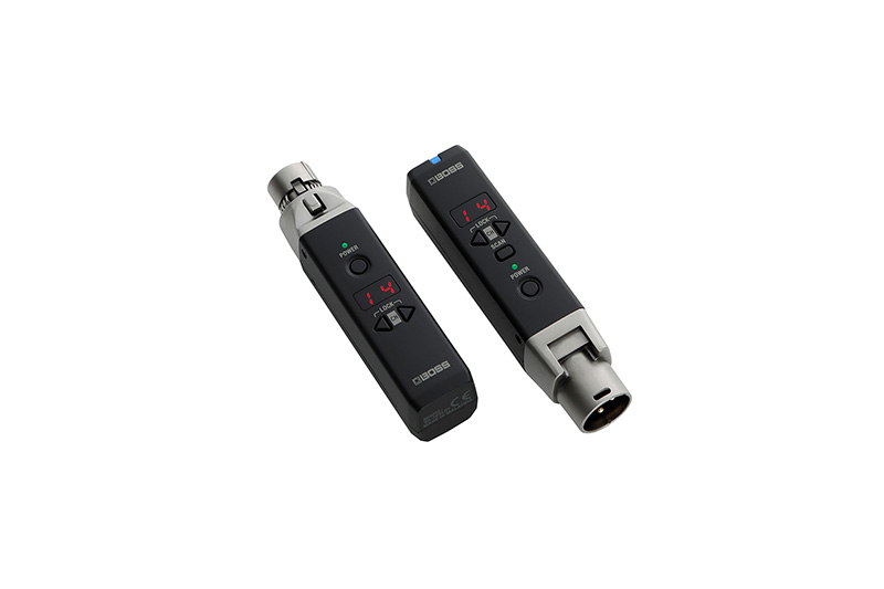 「WL-30XLR」トランスミッター(左)とレシーバー(右)