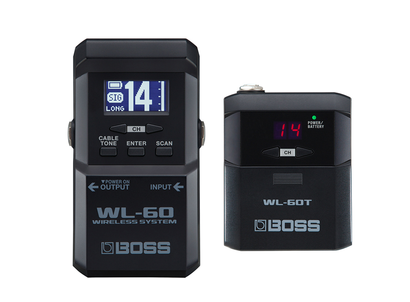「WL-60」 のレシーバー（左）とトランスミッター「WL-60T」（右）