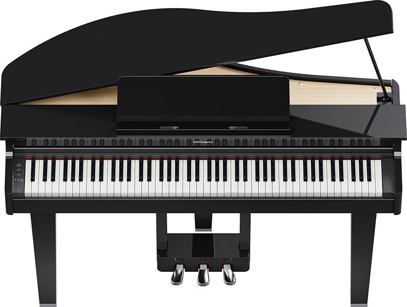 ローランドからグランドピアノの優雅なデザインかつコンパクト・サイズのキャビネットに同社最新の音源、鍵盤、ペダルを備え、自宅でも本格的な演奏を楽しめるデジタル・グランドピアノ「GP-3」がリリースされた。