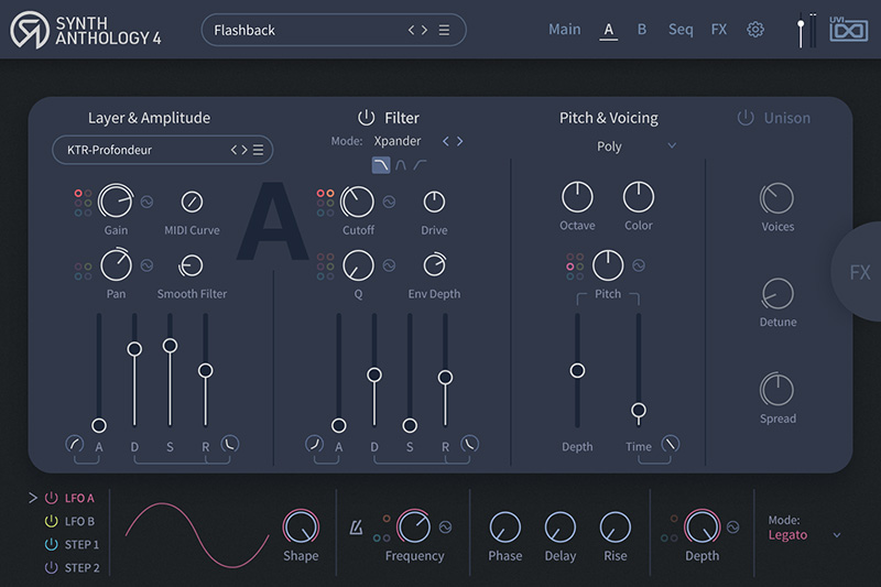 UVI、「Synth Anthology 4」をリリース！（マシーンラーニングやMPE対応など、完全一新したハードウェアサウンドのシンセワークステーション）