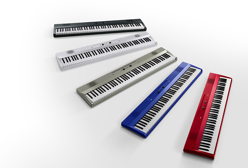 コルグからデジタル・ピアノ「Liano」の新カラー5 種が発表された。