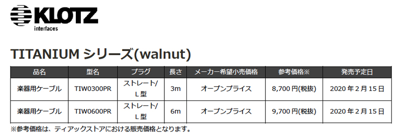 「TITANIUM シリーズ(walnut)」