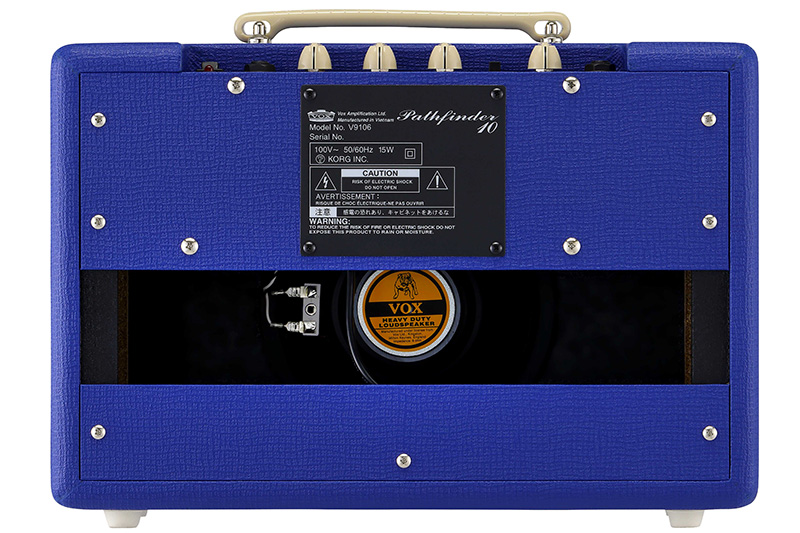 VOX「Pathfinder10 RB（Royal Blue）」と「Pathfinder 10 CB（Cream Brown）」