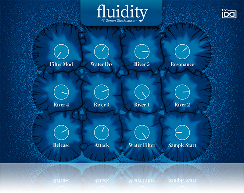 UVI、Falcon用の新エクスパンション「Fluidity」をリリース！（SIMON STOCKHAUSENが手がける111の流体テーマサウンド）