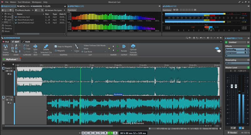 『ZDM-1PMP』には、Steinberg WaveLab Castをバンドル