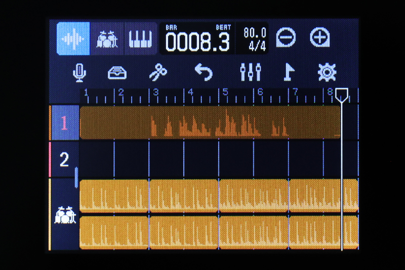 ZOOM R12・写真活用法A_4-2_録音波形