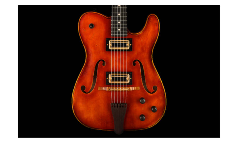 伝説的ヴァイオリン「ストラディヴァリウス」がエレキギターとして生まれ変わる! 『LIMITED EDITION VIOLINMASTER TELECASTER® RELIC®』