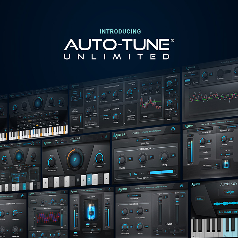 ディリゲント、Antares 「Auto-Tune Unlimited」をリリース！（ボーカル効果を生み出すプラグイン・バンドル）