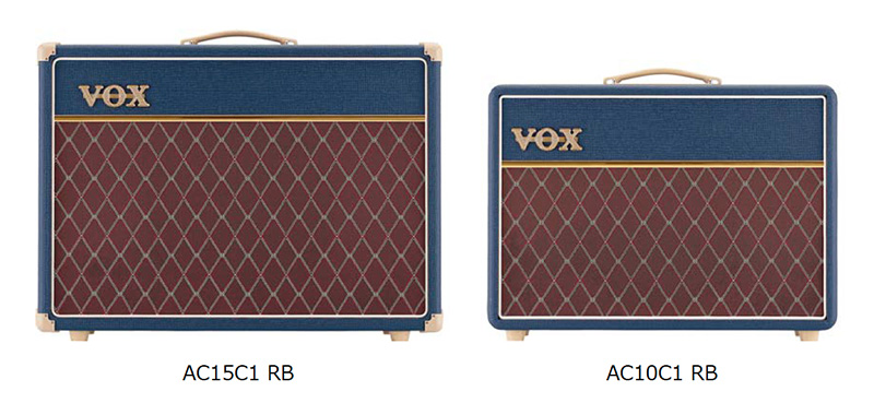 コルグ、VOX「AC15C1」と「AC10C1」の濃いブルーのリミテッド・モデルをリリース！