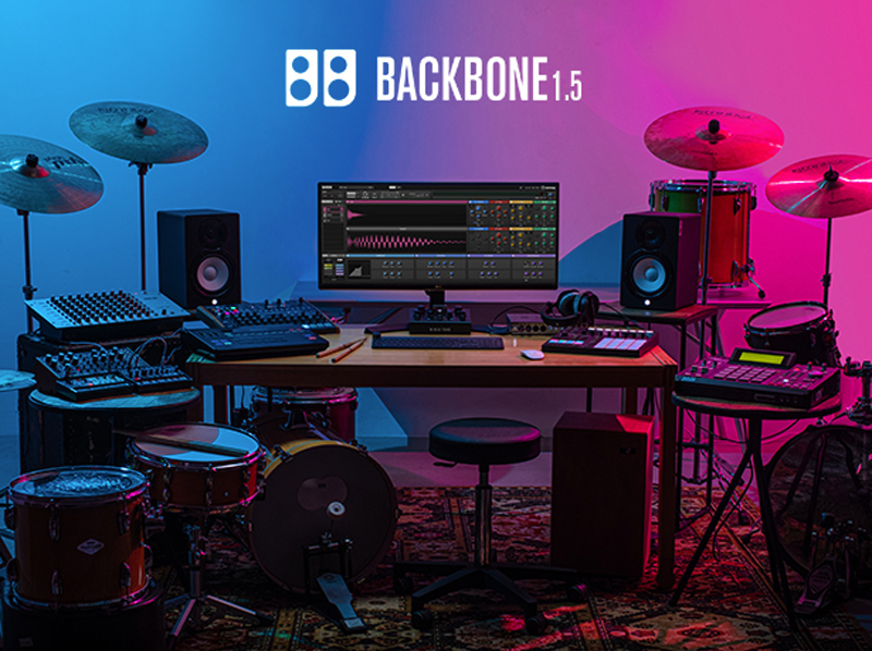 スタインバーグ、「Backbone 1.5」をリリース！（AIアルゴリズムDrumGANによる画期的なDrum Re-synthesizer音源）