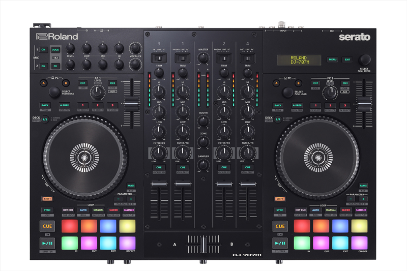 ローランド、音響ミキサーの役割も果たすDJコントローラー「DJ-707M」をリリース！