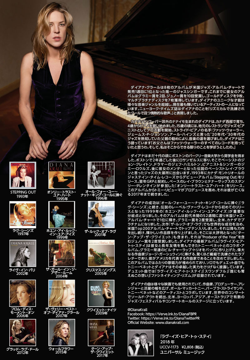 DIANA KRALL(ダイアナ・クラール)