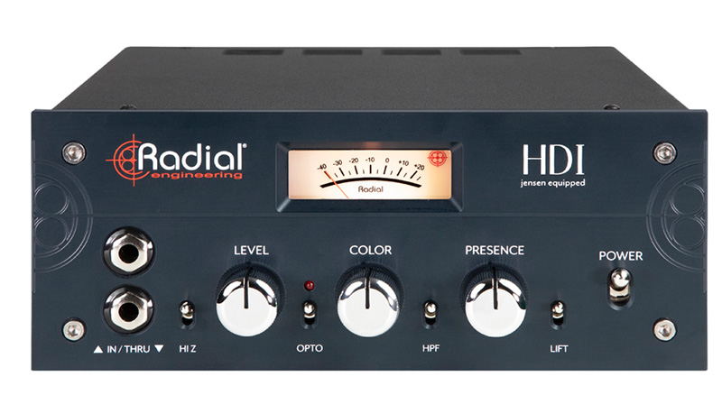 エレクトリ、Radial Engineering「Radial HDI」をリリース！（特大のJensenカスタムトランスと独自のCOLORコントロールを搭載した新しいスタジオDI ）
