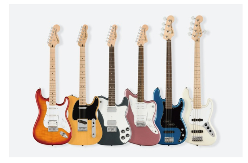 フェンダーミュージック、ビギナーからアーティストまで多くのプレイヤーに愛される『SQUIER® AFFINITY SERIES新モデル』をリリース！