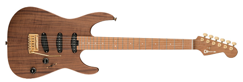 Pro-Mod DK22 SSS 2PT CM Mahogany with Walnut