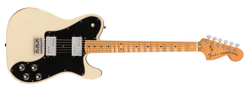 ■製品名:VINTERA ROAD WORN® ʻ70S TELECASTER® DELUXE ■カラー:DAPHNE BLUE、OLYMPIC WHITE(写真)