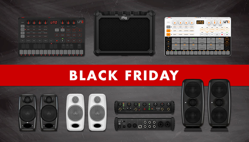 フックアップ、IK Multimedia社の人気の7製品を期間限定でお得に購入できるBlack Fridayプロモーションを実施