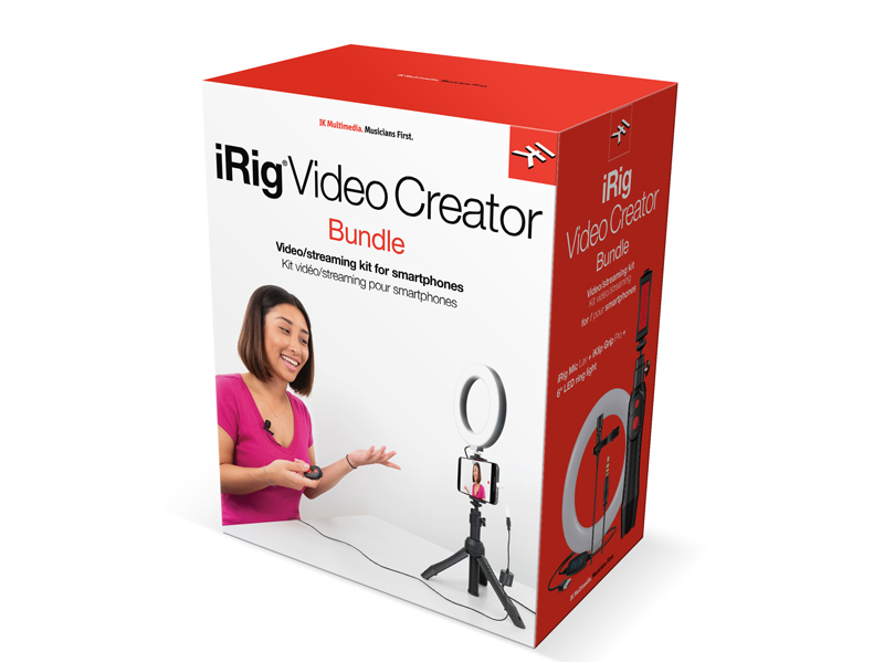 フックアップ、IK Multimediaのビデオ収録やストリーミングに最適なバンドルパッケージ3製品「iRig Mic Video Bundle」、「iRig Video Creator Bundle」、「iRig Video Creator HD Bundle」を発売開始！
