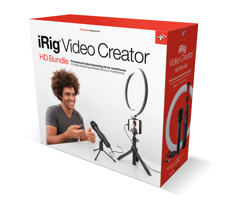 フックアップ、IK Multimediaのビデオ収録やストリーミングに最適なバンドルパッケージ3製品「iRig Mic Video Bundle」、「iRig Video Creator Bundle」、「iRig Video Creator HD Bundle」を発売開始！