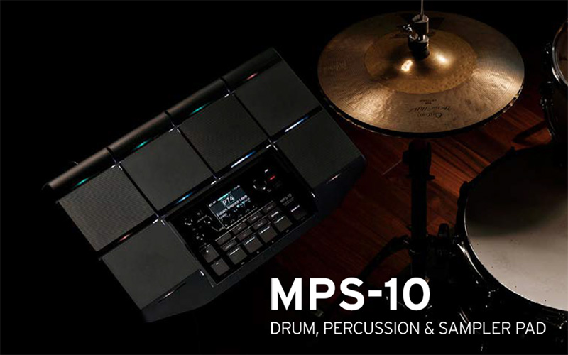 コルグからドラム、パーカッション&サンプラー・パッド「MPS-10」がリリースされた。