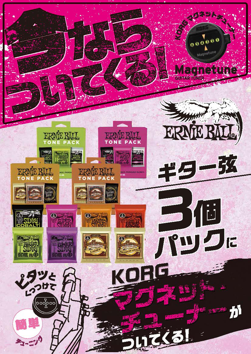 Ernie Ball 弦の購入者を対象としたキャンペーン実施