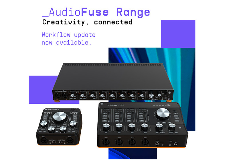 Arturiaがオーディオインターフェース「AudioFuseシリーズ」のファームウェア・アップデート