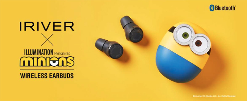 IRIVER×ミニオンズ、ミニオンズとのコラボシリーズ第3弾モデル Bluetoothイヤホン『MINIONS WIRELESS EARBUDS』発表！