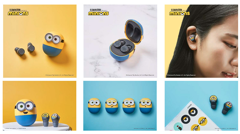 IRIVER×ミニオンズ、ミニオンズとのコラボシリーズ第3弾モデル Bluetoothイヤホン『MINIONS WIRELESS EARBUDS』発表！