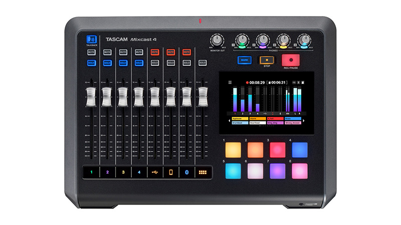 ティアック、TASCAM「Mixcast 4」をリリース！（ポッドキャスト制作を簡単操作でサポートするワークステーション）