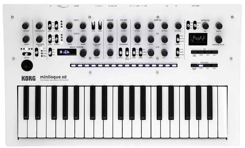 コルグ、「minilogue xd PW」を数量限定でリリース！（新世代アナログ・シンセサイザーにパール・ホワイトの新色が追加）