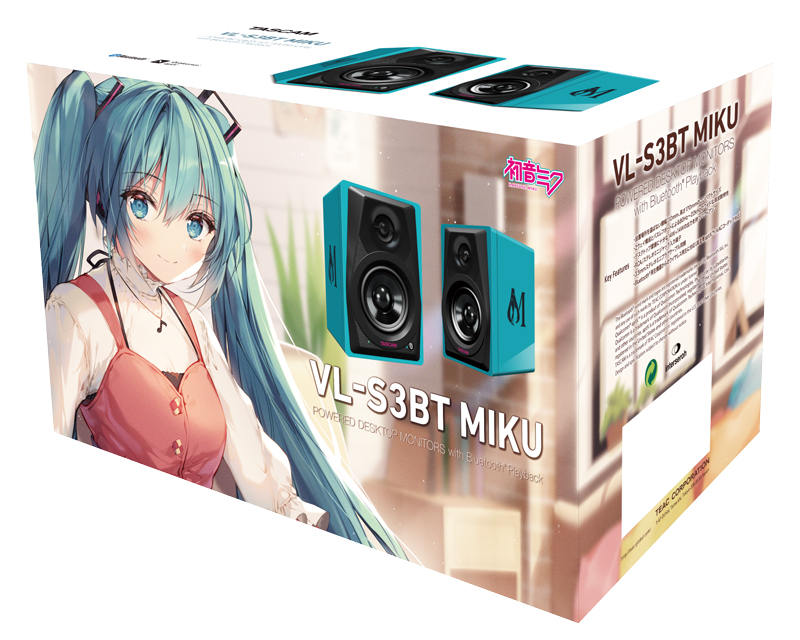 ティアック、「VL-S3BT MIKU（初音ミクモデル）」と「VL-S3BT RINLEN（鏡音リン・レンモデル）」をTSUKUMOより限定発売！