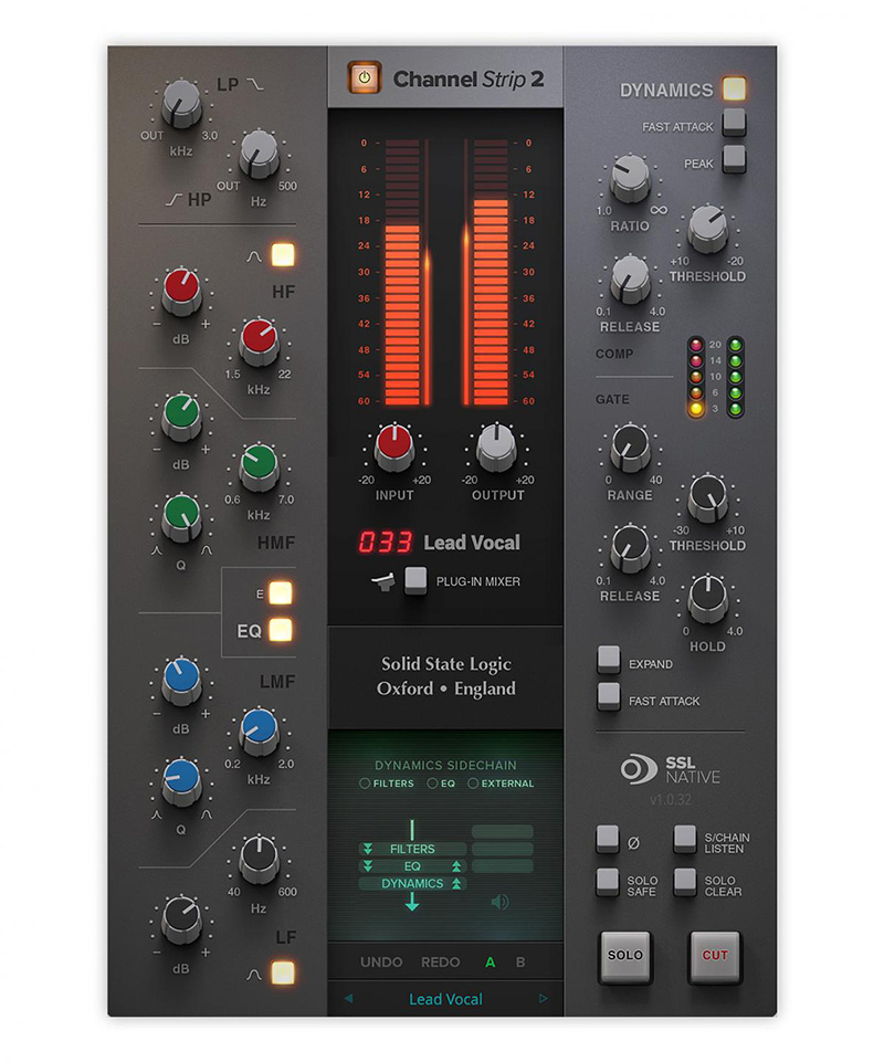 SSL、「UC1」をリリース！（SSLプラグイン「Native Channel Strip2」と「Native Bus Compressor2」専用のハードウェア・プラグイン・コントローラー）