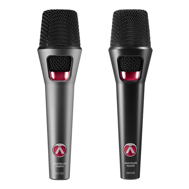 Austrian Audio初のハンドヘルド型ボーカル・マイクロのAustrian Audio「OC707」と「OD505」