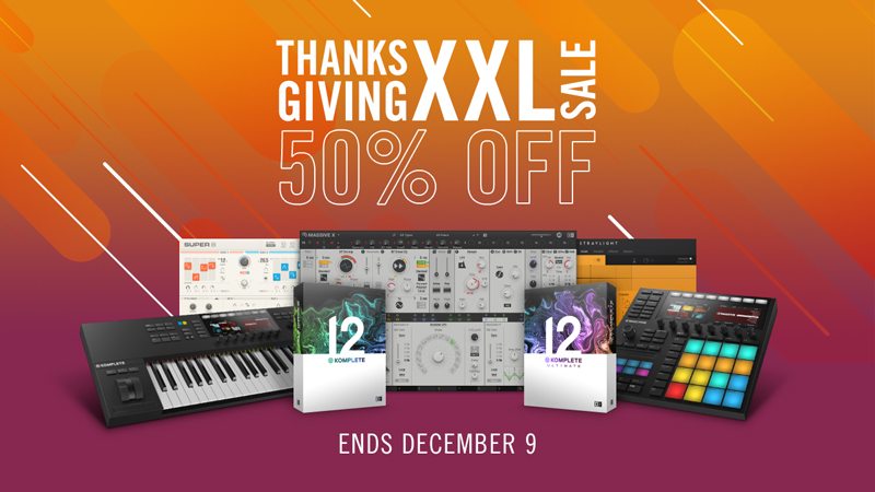 Native Instrumentsが「Thanksgiving XXLセール」を開催!（個別製品などが最大半額に）