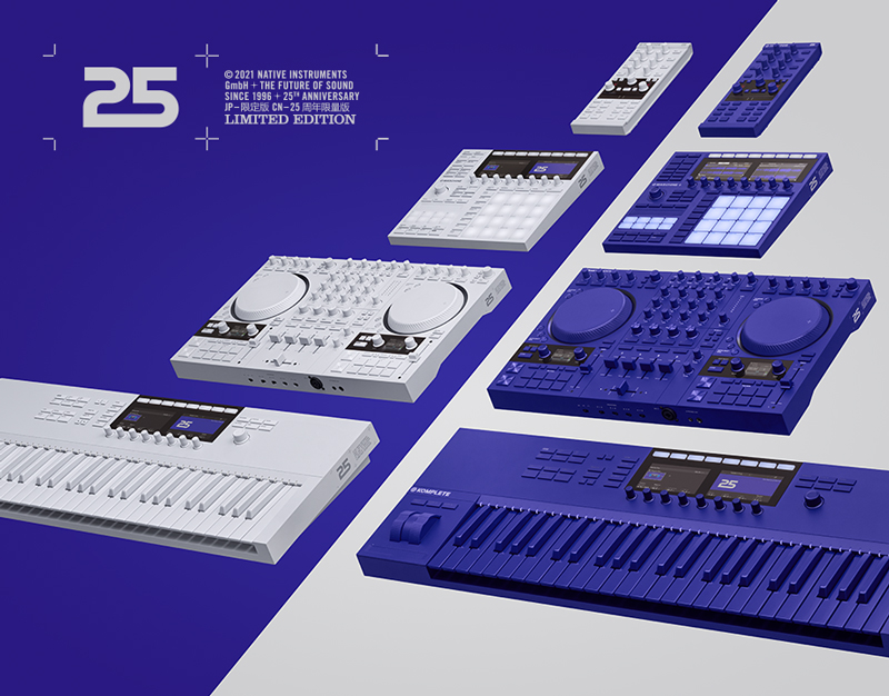 Native Instruments、創業25周年を記念して限定版ハードウェアと新しい無償インストゥルメントをリリース!