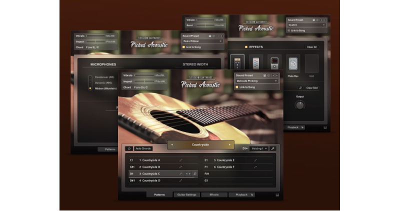 「SESSION GUITARIST PICKED ACOUSTIC」