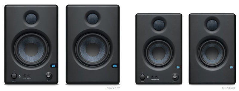 PreSonus「Eris E4.5 BT」と「Eris E3.5 BT」