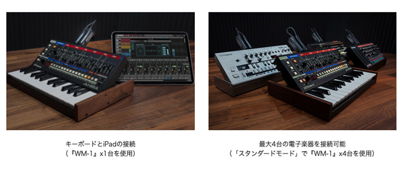 電子楽器とパソコンやiPadを無線接続して  音楽制作／演奏できるワイヤレスMIDIツール