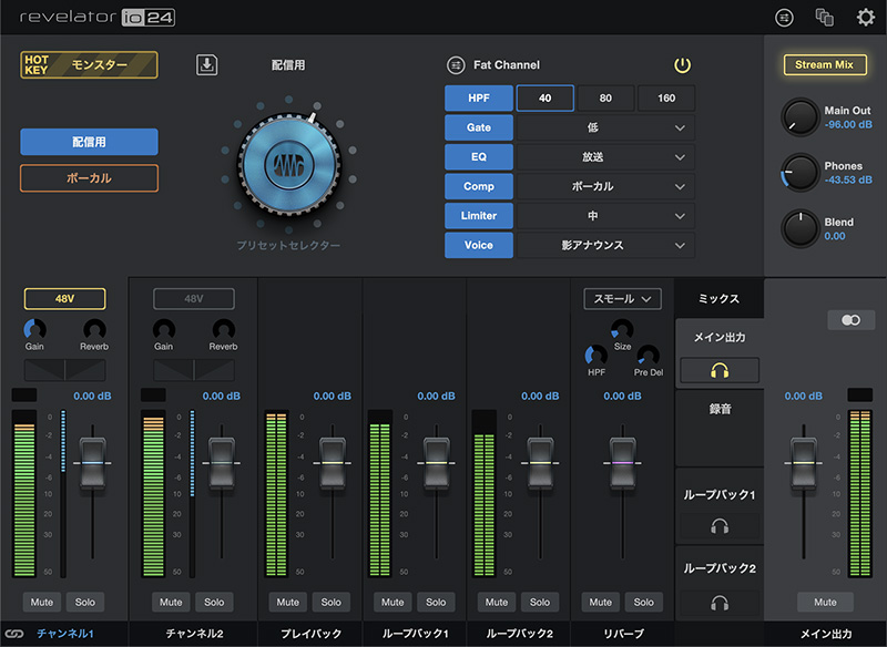 PreSonus「Revelator io24」