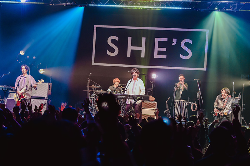 SHE’S、12月5日に大阪・Zepp Osaka Baysideで『SHE’S 10th Anniversary Tour「So Close, So Far」』ファイナル公演を開催！