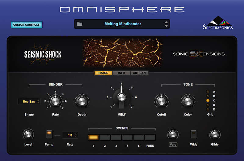 Spectrasonics、「Omnisphere」の公式の拡張音源「Sonic Ex Tensions」をリリース！（Undercurrent、Nylon Sky、Unclean Machine、Seismic Shock）