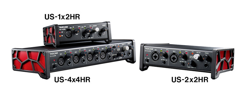 ティアック、TASCAM「US-1x2HR」、「US-2x2HR」、「US-4x4HR」をリリース！（USBオーディオインターフェースの最新機種））