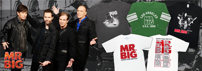 ウドー音楽事務所のWEBショップで「MR.BIG」、「エクストリーム」、「ナイト・レンジャー」の限定アイテムが本日より販売スタート！